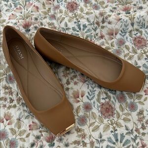 Alfani Women's Brown Square-Toe Flats